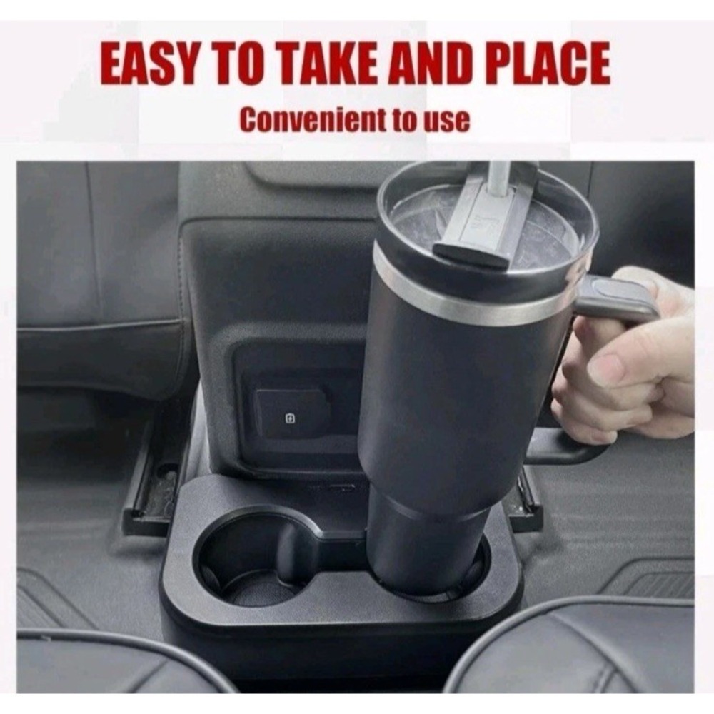 Mabett Upgrade Removable Rear Dual Cup Holder for Ford Bronco Sport - Picture 15 of 16